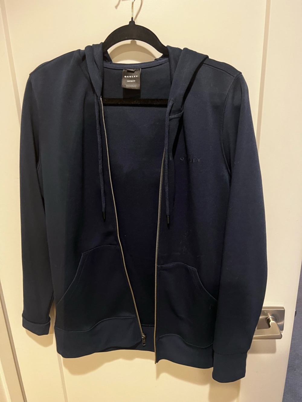 Oakley Navy Full-Zip Hoodie with Hood